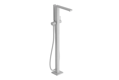 Змішувач hansgrohe Tecturis E для ванни підлоговий, Matt White (73445700)