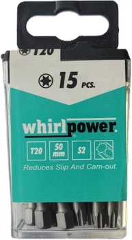 Біта Whirlpower Torx 1/4 T x 20 x 50 мм 15 шт (4710616718607)