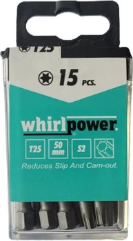 Біта Whirlpower Torx 1/4 T x 25 x 50 мм 15 шт (4710616718614)