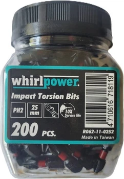 Ударна насадка Whirlpower Impact PH 2 x 25 мм 200 шт (4710616718119)