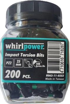 Bit udarowy Whirlpower Impact PZ 2 x 25 mm 200 szt (4710616718287)