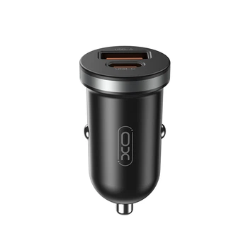 Автомобильное зарядное устройство XO CC56 Plastic Mini 30W Черный (XO-CC56-black)