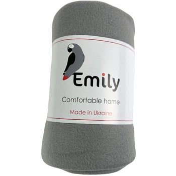 Плед Emily 120083240 130х150 см фліс сiрий