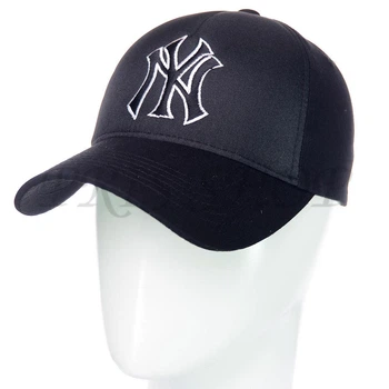 Кепка брендовий з тонкої бавовни бейсболка unisex New York Bgh20725 L / 57-58 чорний