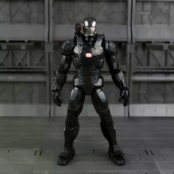 Фигурка Железный Патриот 18 см — коллекционная action-статуэтка Marvel с подставкой и артикуляцией