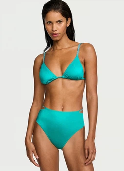 Купальник victoria's secret shine strap triangle зі стразами оригінал Бірюзовий М-42