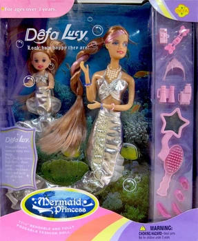 Кукла Defa Lucy 20978 русалочка с дочкой и аксессуарами