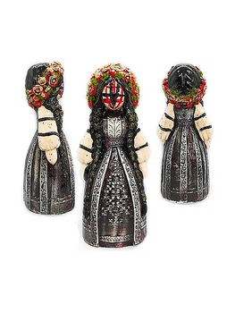 Кукла Мотанка черная керамика