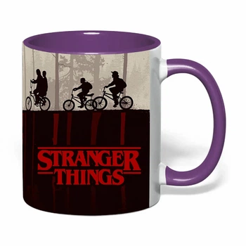 Чашка с печатью "Очень странные дела / Stranger Things" №12 (цвет фиолетовый) (40833)
