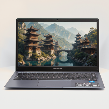 Ноутбук 14" Medion (Lenovo Group) Akoya E14223 | 4-ядерний Intel | RAM DDR4 4 ГБ | eMMC 128 ГБ | Intel UHD Graphics 600 | АКБ до 9 годин | Wi-Fi 5.0 | Bluetooth 5.1 | Win11 (5104) - Уцінка