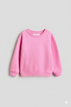 Світшот з начосом для дівчинки H&M 1224786-014 092 см (18-24 months) рожевий
