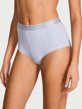Трусики слипы женские хлопкрвые Victoria's Secret 27185220 XS Голубые (69875223987547)