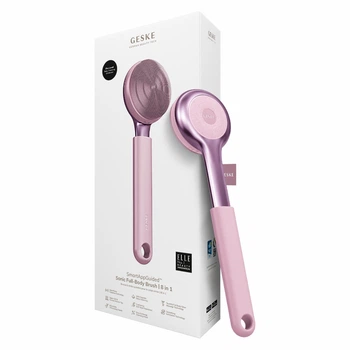 Ультразвукова щітка для всього тіла GESKE Sonic Full-Body Brush & Intensive Exfoliator 8в1 рожева