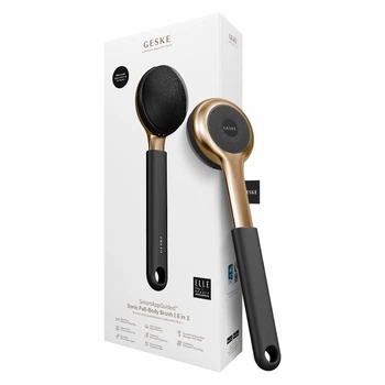 Ультразвукова щітка для всього тіла GESKE Sonic Full-Body Brush & Intensive Exfoliator 8в1 сіра