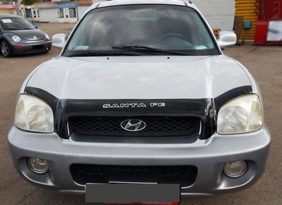Дефлектор капота для Hyundai Santa Fe 2000-2006 з логотипом Vip Tuning