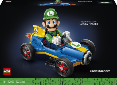 Zestaw klocków LEGO Super Mario Mario Kart — Luigi i Mach 8 2234 elementy (72050)