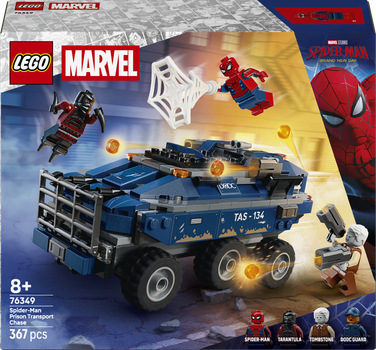Конструктор LEGO Super Heroes Переслідування Людиною-Павуком машини для перевезення злочинців 367 деталей (76349)