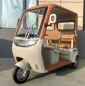 Електричний трицикл Corso «Minibus» NB-440170 (1) +2 ЯЩИК АКУМ двигун 1500W, акумулятор графеновий 72V/36Ah, колеса 300-10, камера заднього виду, в коробці - Коричневий