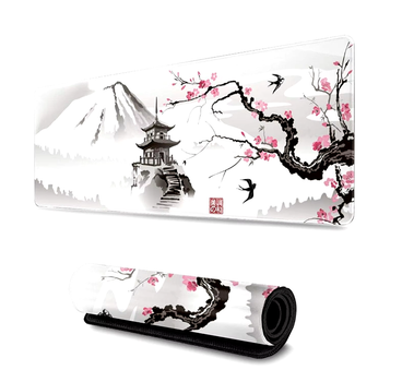 Большой настольный коврик для мыши Japanese pagoda300мм*800мм*3мм