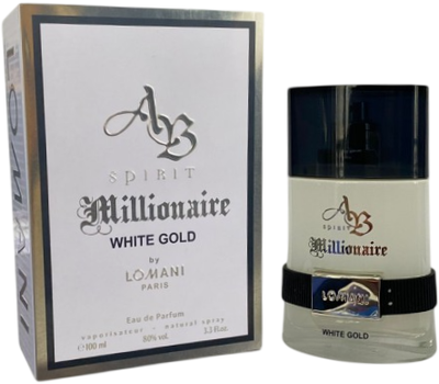 Woda perfumowana męska Lomani AB Spirit Millionaire White Gold 100 ml (3610400037185)