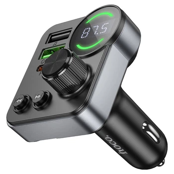 FM-трансмиттер MP3 с PD30W и двойным USB — Hoco E86 Black (785944)