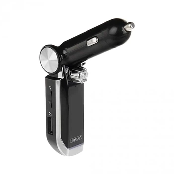 Автомобильный FM модулятор MP3 с Bluetooth 5.1 и дисплеем (2xUSB) — Earldom ET-M39 Black (771875)