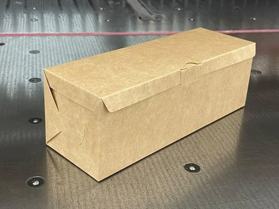 Упаковка для хот дога з кришкою 230*80*80мм ( 100шт/1пачка) крафт