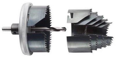 Zestaw otwornic bimetalowych Hawera 32-64 mm z uchwytem 6 szt (4014468009716)