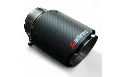 Насадка кругла 89мм Akrapovic Carbon Matt хром кругла