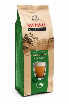 Капучино Swisso Cappuccino Irish Cream зі смаком лікеру Ірландський крем 1 кг