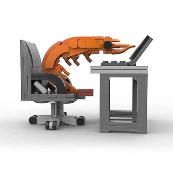 3D Конструктор Office Shrimp 12 см Фигурка Офисная креветка (01825)