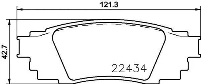 Гальмівні колодки BREMBO P83160 Lexus RX; Toyota C-HR 0446648160, 0446633220, 0446610010