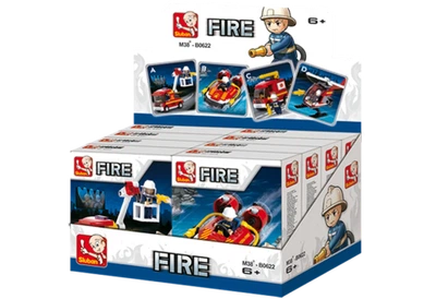 Zestaw klocków Sluban Fire straż pożarna 82 elementy M38-B0622A (6938242953928)