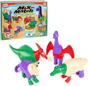 Zestaw zabawek magnetycznych MalBlo Magnetic Dinozaury 2 MAL 62011 (755828620113)
