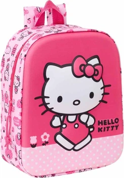 Рюкзак дошкільний Safta Hello Kitty 3D Рожевий 27 x 22 x 10 см (8412688597000)