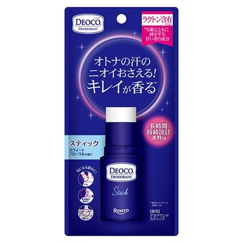 Твердий дезодорант для усунення вікового запаху Rohto Deoco Medicated Stick (13 гр)