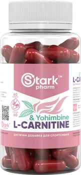 Жироспалювач Stark L-Carnitine & Yohimbine 60 капсул (L-карнітин та йохімбін) (4001)