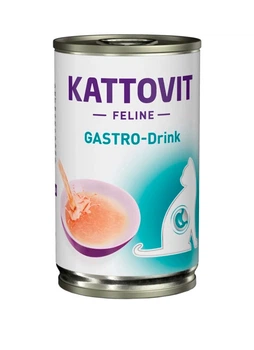 Лечебный напиток Kattovit Veterinary Gastro для котов с заболеваниями ЖКТ и поджелудочной железы с курицей 135 мл
