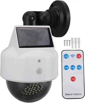 Камера-обманка JX-5118 з датчиком руху, сонячна лампа, 40 LED