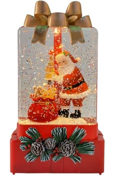Новогодний ночник XMAS WDL-25010A Подарок LED с эффектом снегопада