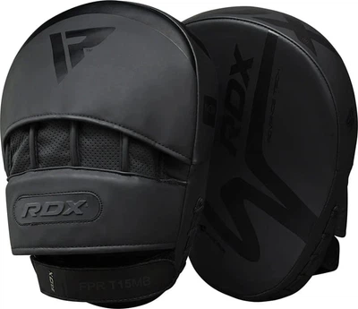 Лапы RDX FOCUS PAD черные для тренировок кожаные фокус-рукавицы унисекс для бокса и карате