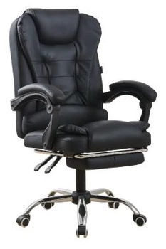 Кресло офисное Bonro BN-6071 черное с подставкой для ног (76-167-42400292)