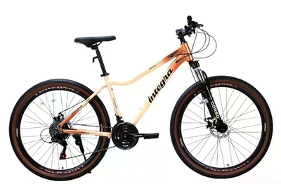 Велосипед спортивный алюминиевый 27.5 дюймов рама 17" Shimano 21 скорость женский желтый Corso «Integra» (NG-27803)
