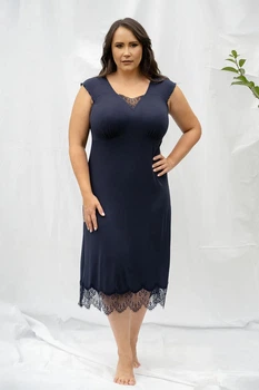 Сорочка жіноча Shato Shato 2310 navy blue XXL синий