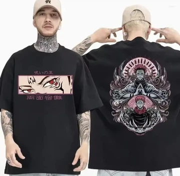 Футболка с аниме Jujutsu Kaisen Ryomen Sukuna 7XL Чорна (2455276899)