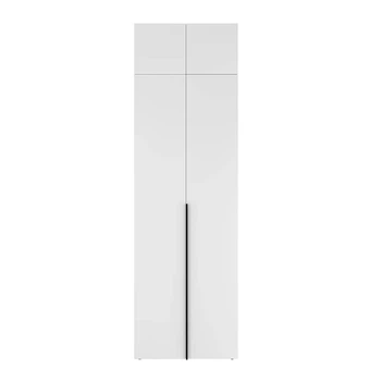 Шкаф распашной комбинированный с антресолью №13 Art in Head Light 800х2600х500 Белый бриллиант (A2LTK0131000000)