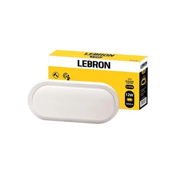 Светильник для ЖКХ Lebron L-WLO-S 15-37-23 12W с СВЧ датчиком движения овальный
