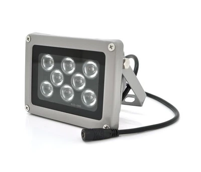 ИК-прожектор GY-IR006. 12V, 18W, 8LED, IP66, 850Нм, угол обзора 90°, дальность до 70м
