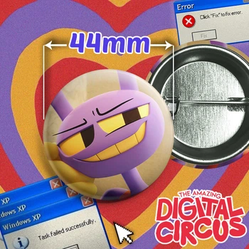 Значок Джакс из веб-сериала Удивительный цифровой цирк / The Amazing Digital Circus. №22. 44мм