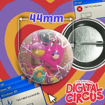 Значок Зубл из веб-сериала Удивительный цифровой цирк / The Amazing Digital Circus. №81. 44мм